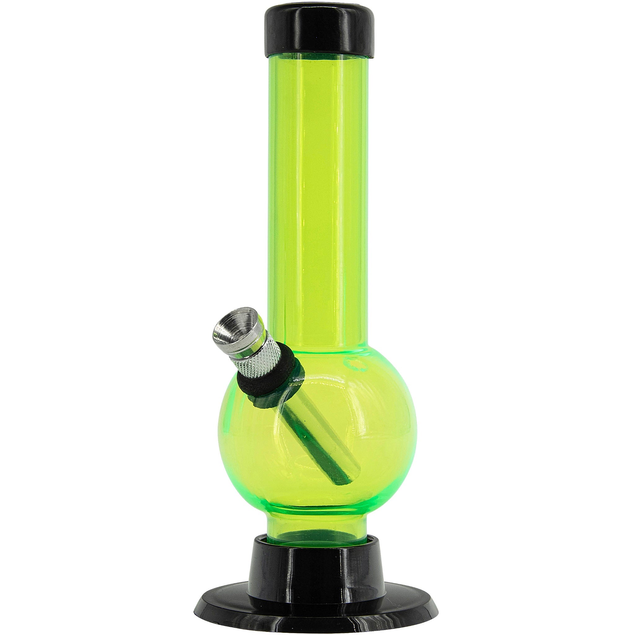 JM Enterprises 6" Acrylic Bubble Bong - Multiple Colors - Discreet Smoker