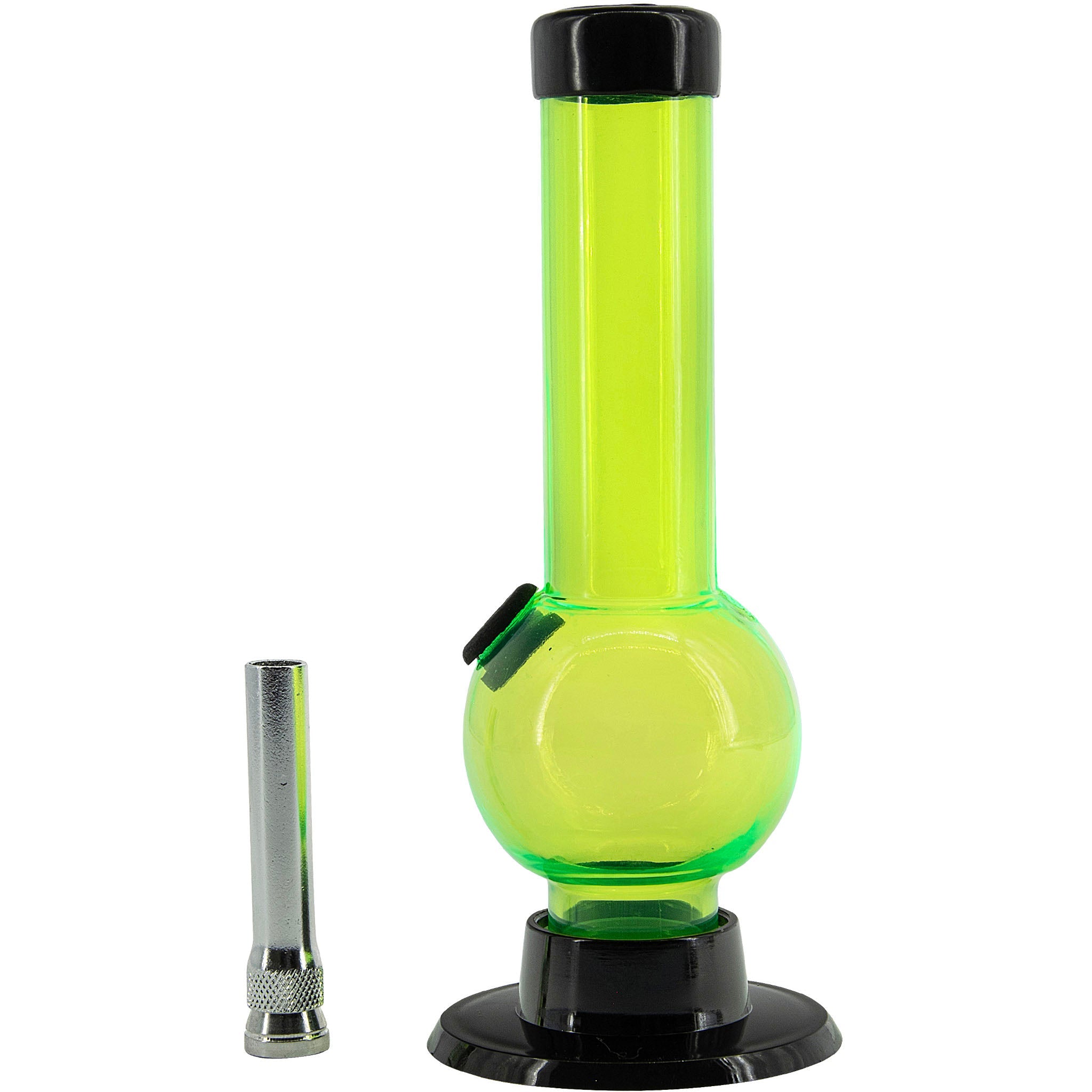 JM Enterprises 6" Acrylic Bubble Bong - Multiple Colors - Discreet Smoker