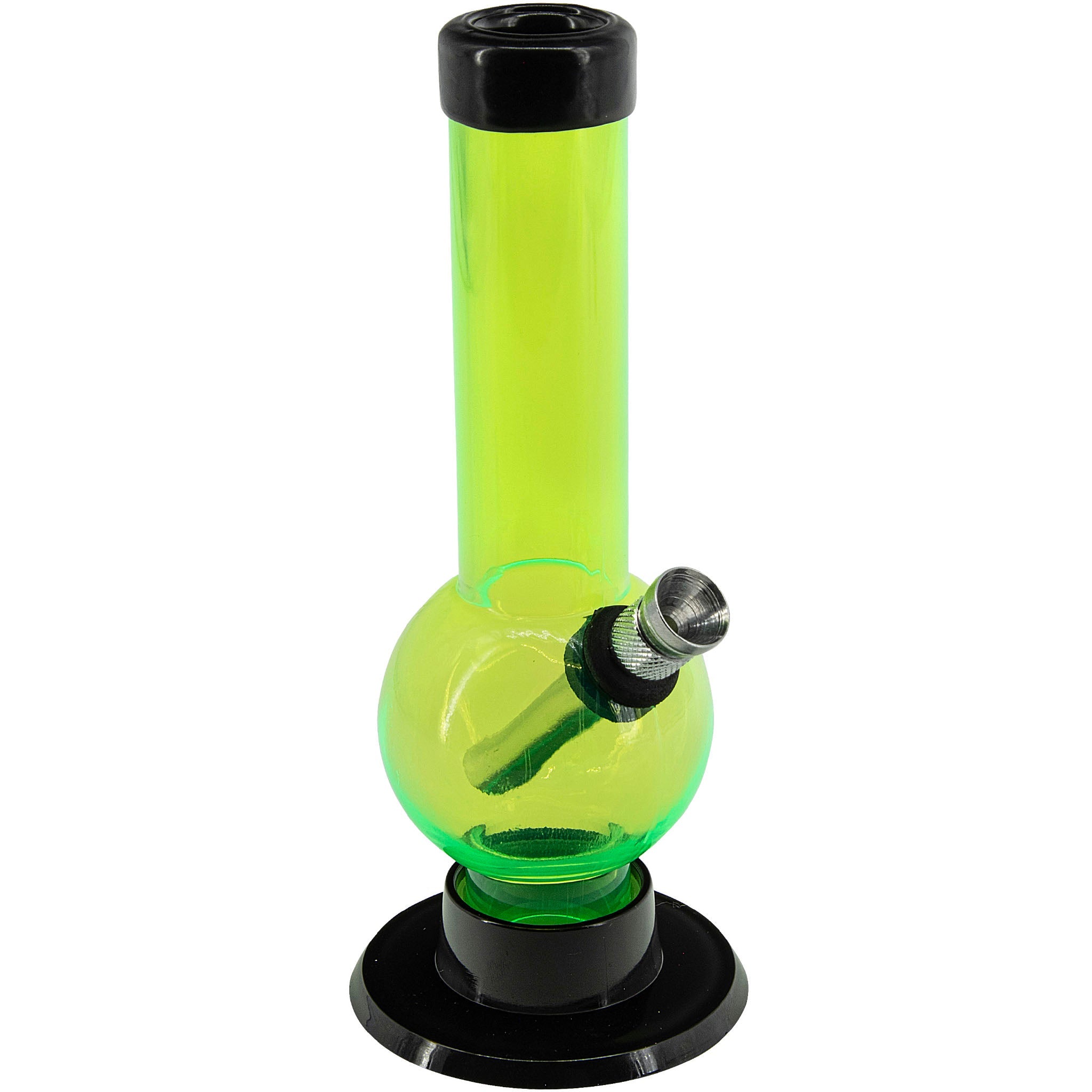 JM Enterprises 6" Acrylic Bubble Bong - Multiple Colors - Discreet Smoker