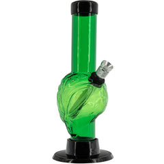 JM Enterprises Mini Skull Acrylic Bong - 6" Tall - Multiple Colors - Discreet Smoker