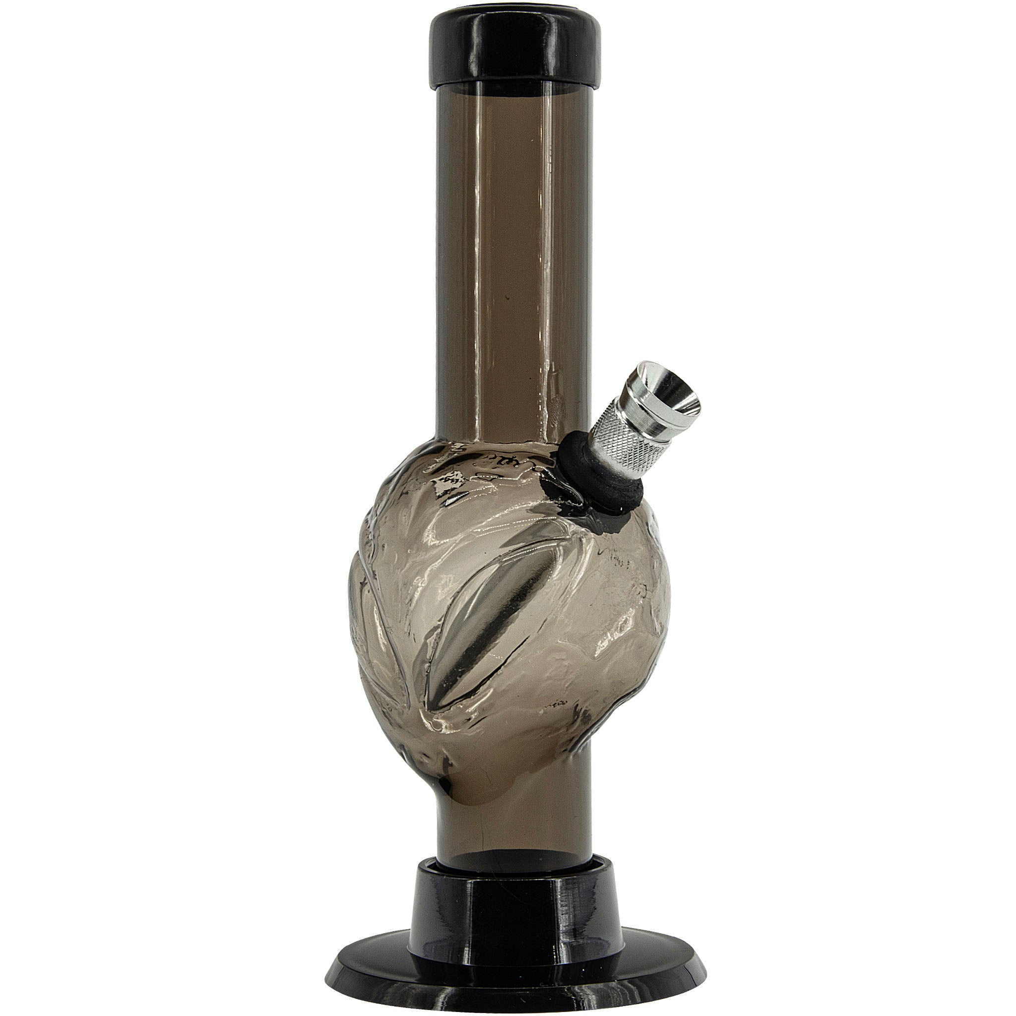 JM Enterprises Mini Skull Acrylic Bong - 6" Tall - Multiple Colors - Discreet Smoker