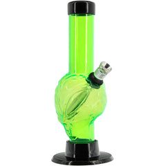 JM Enterprises Mini Skull Acrylic Bong - 6" Tall - Multiple Colors - Discreet Smoker