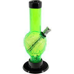 JM Enterprises Mini Skull Acrylic Bong - 6" Tall - Multiple Colors - Discreet Smoker
