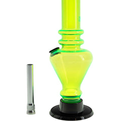 JM Enterprises 8" Acrylic Blossom Bong - Multiple Colors - Discreet Smoker