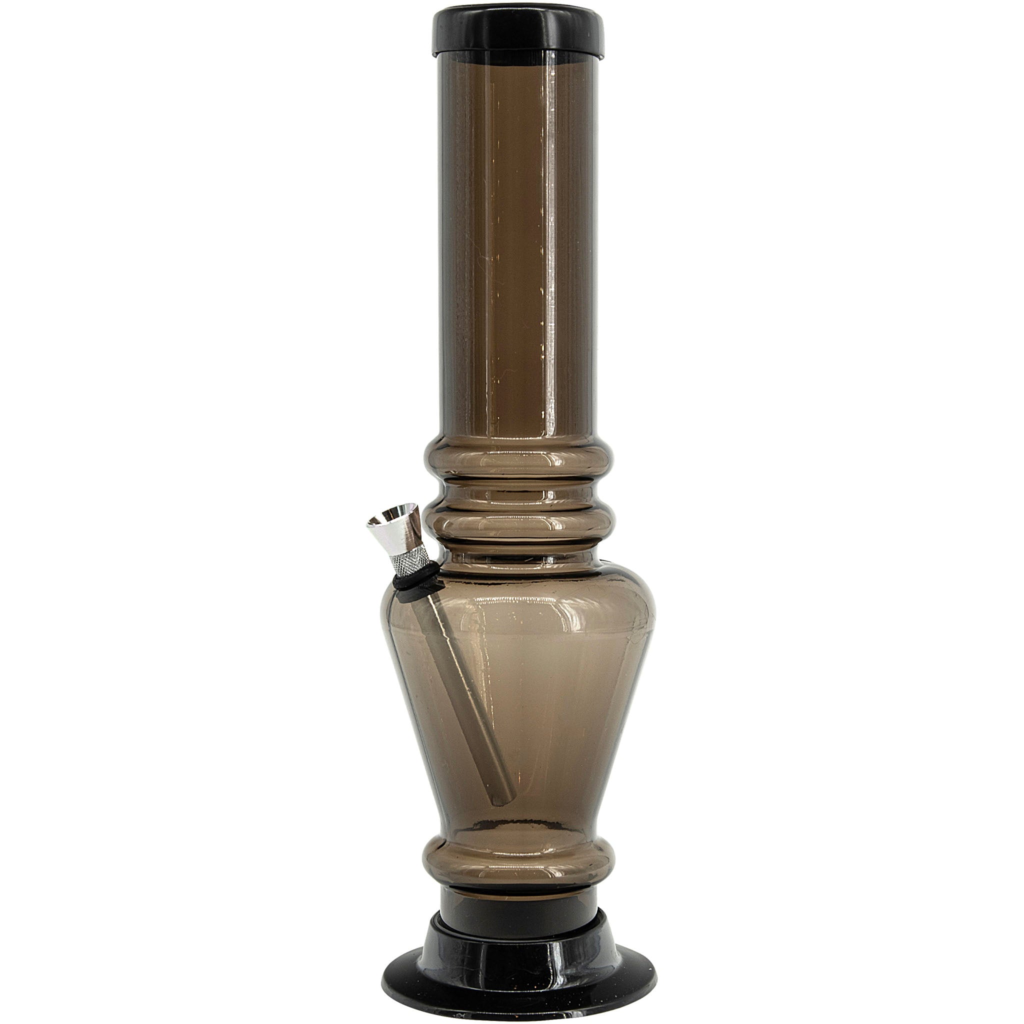 JM Enterprises 12" Acrylic Vase Base Bong - Multiple Colors - Discreet Smoker