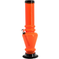 JM Enterprises 12" Acrylic Vase Base Bong - Multiple Colors - Discreet Smoker