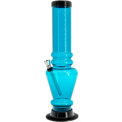 JM Enterprises 12" Acrylic Vase Base Bong - Multiple Colors - Discreet Smoker