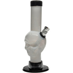 JM Enterprises Mini Alien Head Acrylic Bong - 6" Tall - Multiple Colors - Discreet Smoker