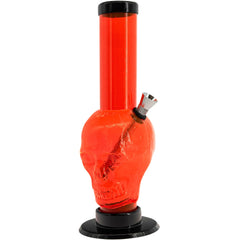 JM Enterprises 9-12" Acrylic Skull Bong - Multiple Colors - Discreet Smoker