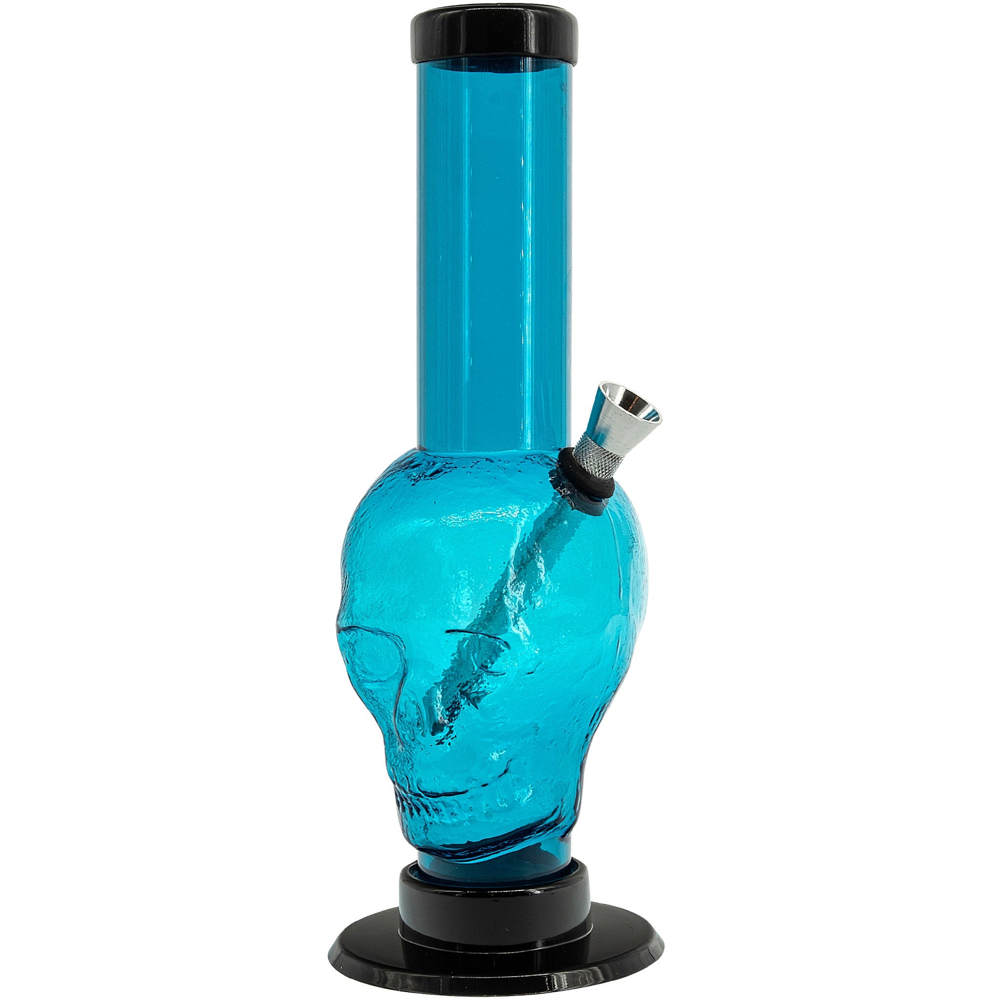 JM Enterprises 9-12" Acrylic Skull Bong - Multiple Colors - Discreet Smoker
