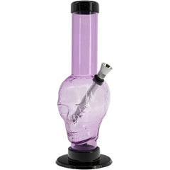 JM Enterprises 9-12" Acrylic Skull Bong - Multiple Colors - Discreet Smoker