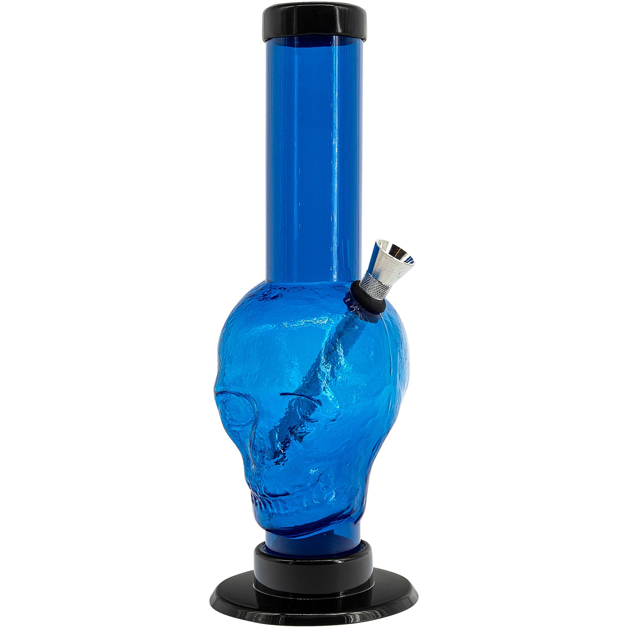 JM Enterprises 9-12" Acrylic Skull Bong - Multiple Colors - Discreet Smoker