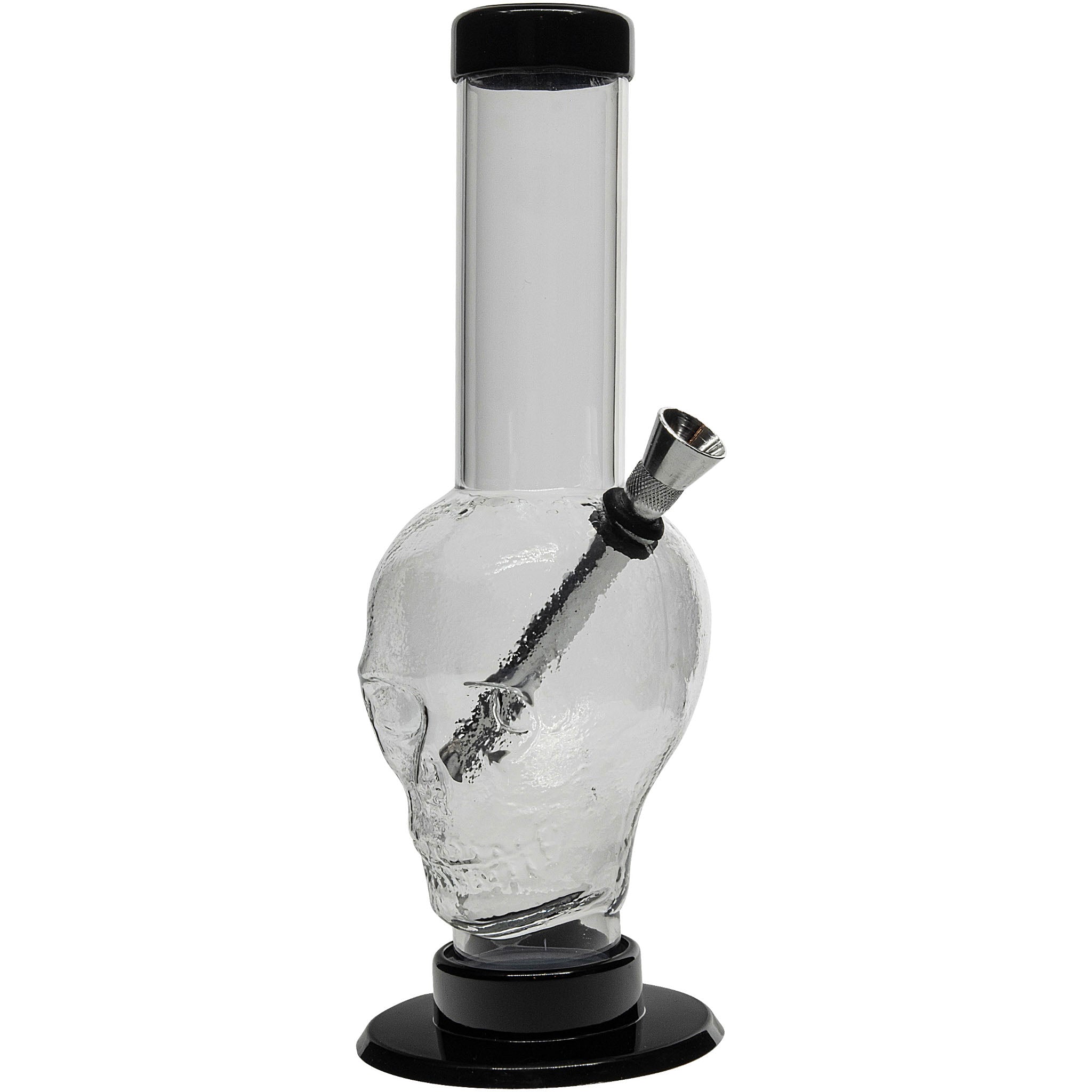 JM Enterprises 9-12" Acrylic Skull Bong - Multiple Colors - Discreet Smoker