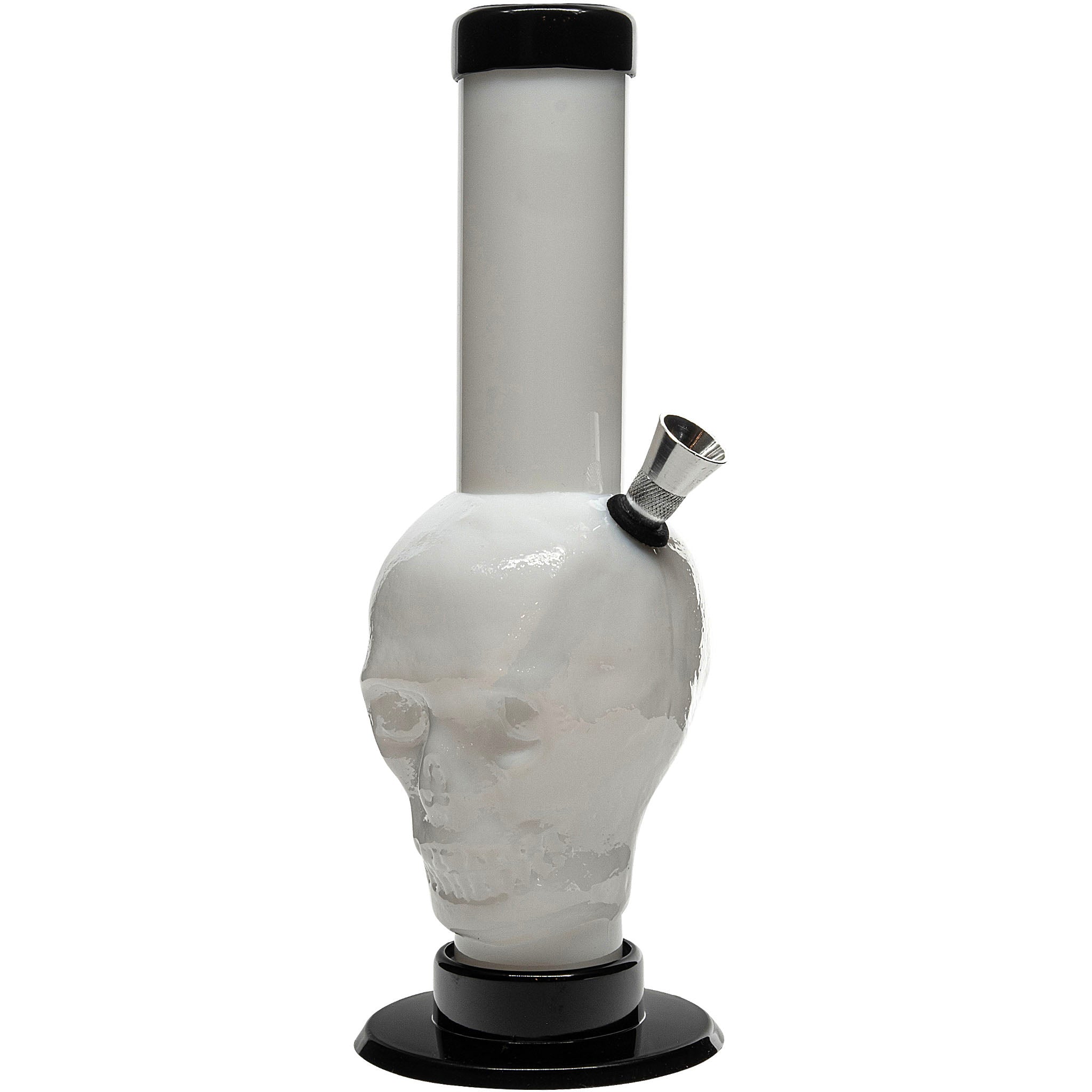 JM Enterprises 9-12" Acrylic Skull Bong - Multiple Colors - Discreet Smoker
