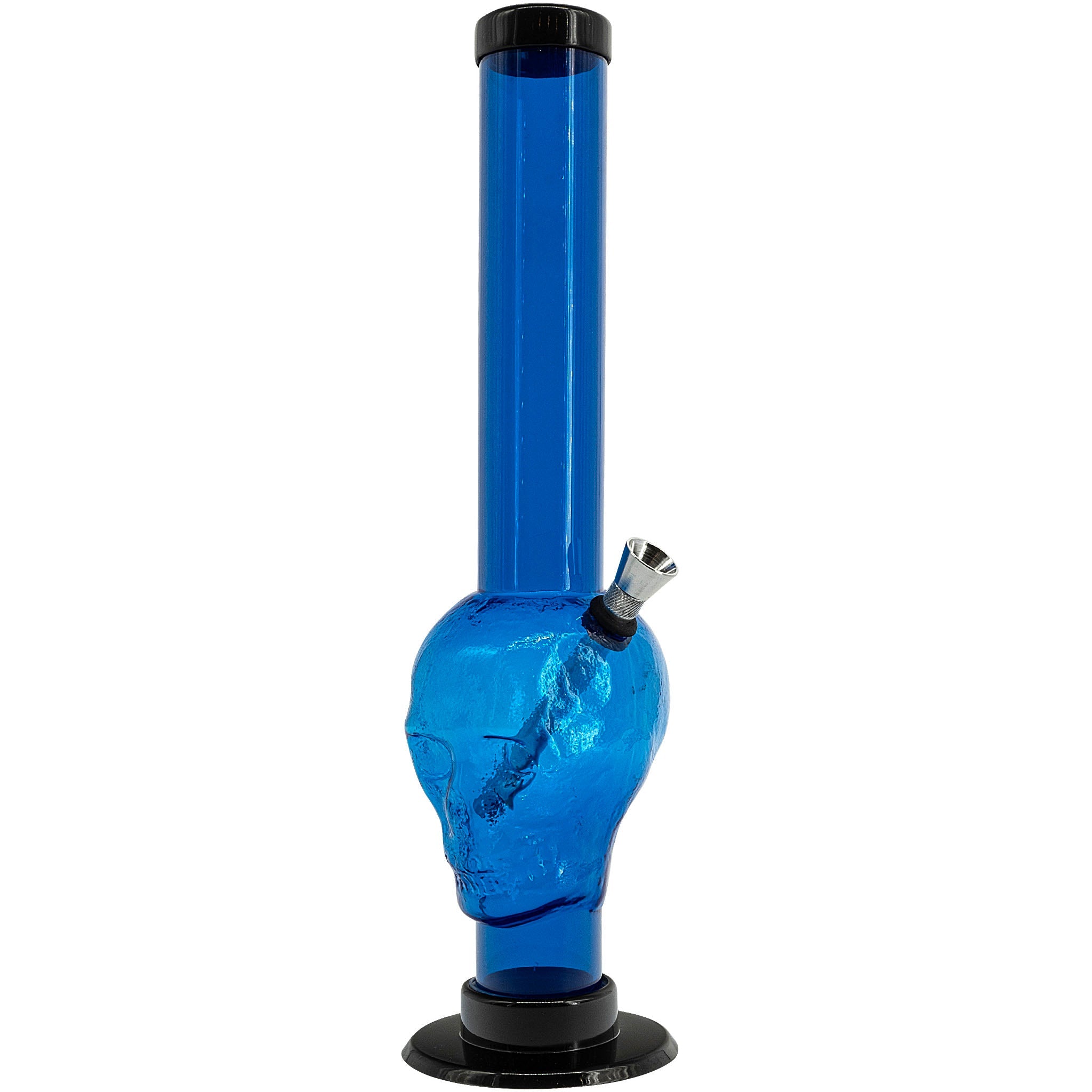 JM Enterprises 9-12" Acrylic Skull Bong - Multiple Colors - Discreet Smoker
