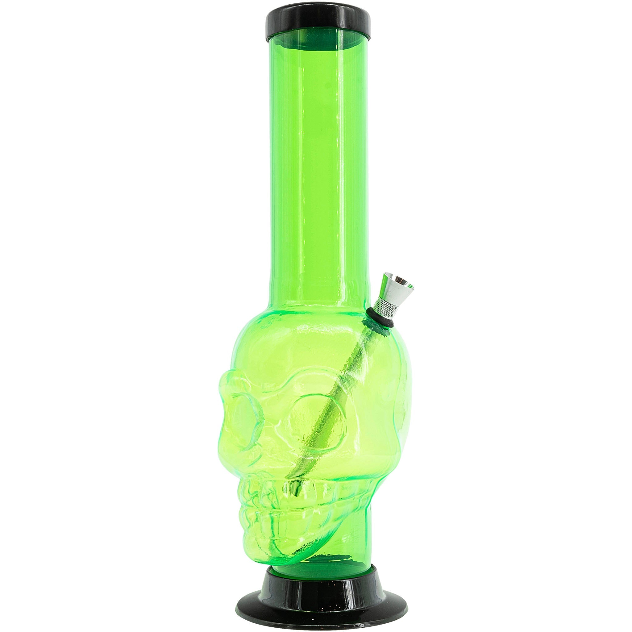 JM Enterprises 12-15" Acrylic Skull Chamber Bong - Multiple Colors - Discreet Smoker