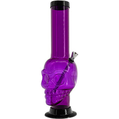 JM Enterprises 12-15" Acrylic Skull Chamber Bong - Multiple Colors - Discreet Smoker