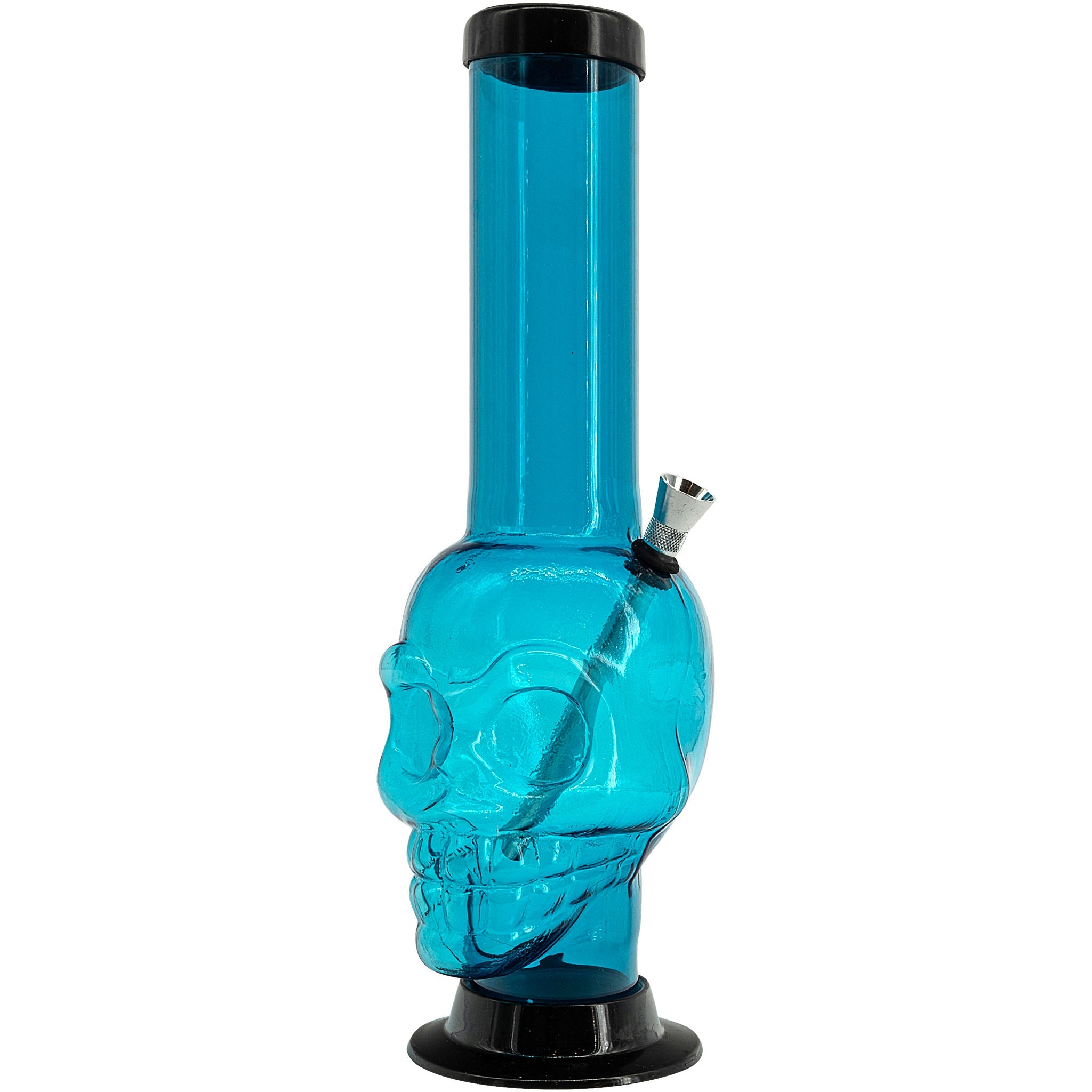 JM Enterprises 12-15" Acrylic Skull Chamber Bong - Multiple Colors - Discreet Smoker