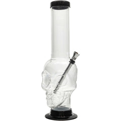 JM Enterprises 12-15" Acrylic Skull Chamber Bong - Multiple Colors - Discreet Smoker