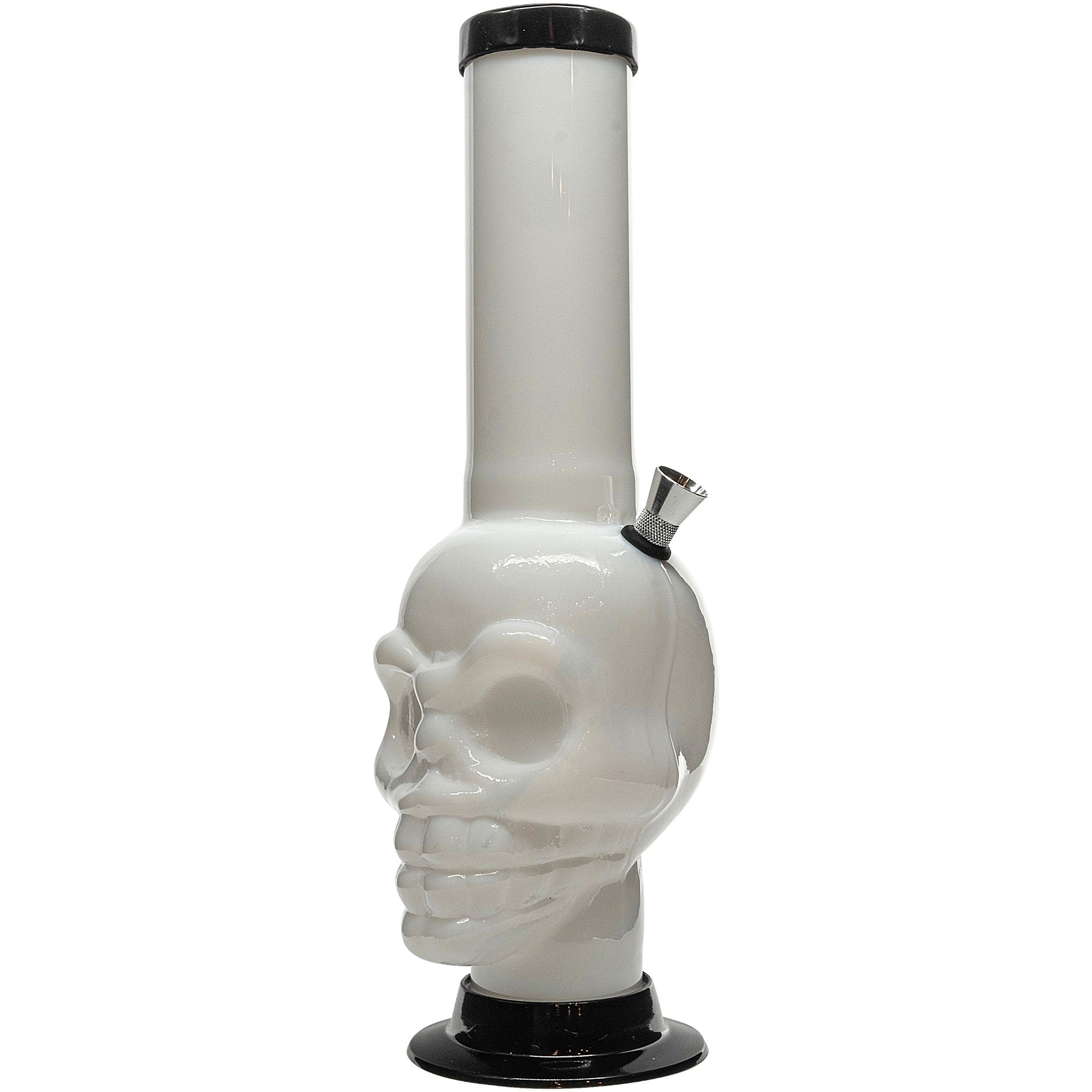 JM Enterprises 12-15" Acrylic Skull Chamber Bong - Multiple Colors - Discreet Smoker