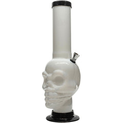 JM Enterprises 12-15" Acrylic Skull Chamber Bong - Multiple Colors - Discreet Smoker