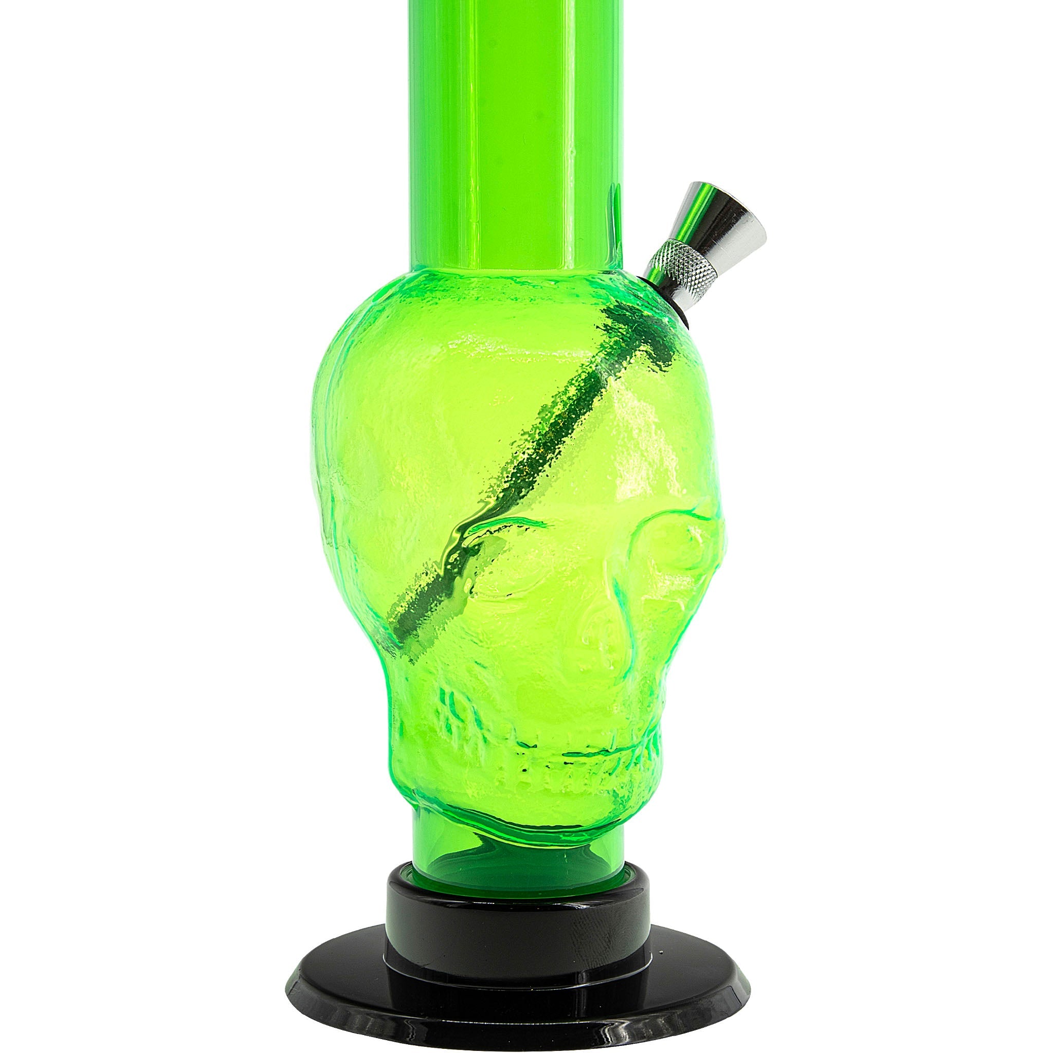 JM Enterprises 12-15" Acrylic Skull Chamber Bong - Multiple Colors - Discreet Smoker