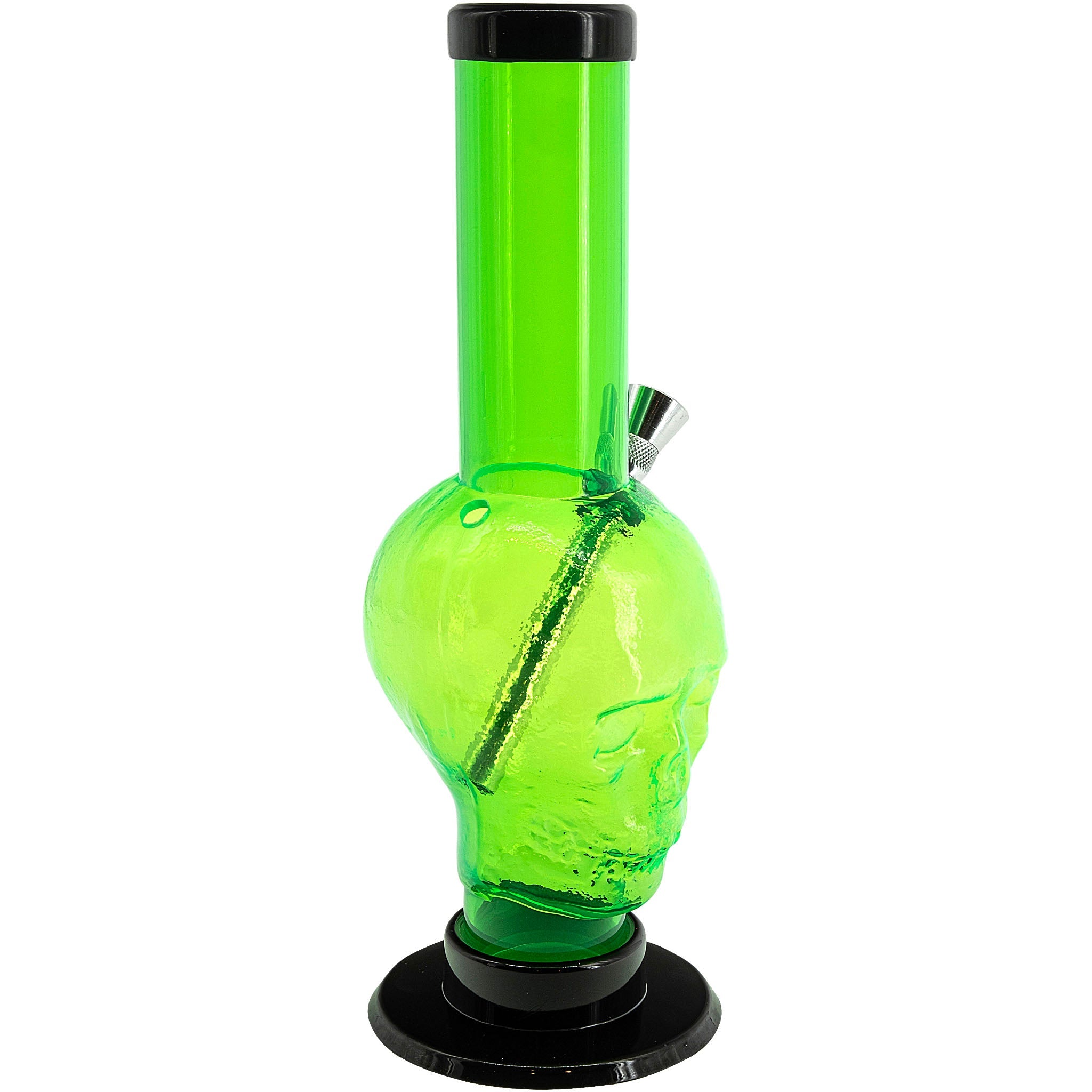 JM Enterprises 12-15" Acrylic Skull Chamber Bong - Multiple Colors - Discreet Smoker