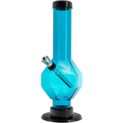 JM Enterprises 9-12" Acrylic Diamond Bong - Multiple Colors - Discreet Smoker