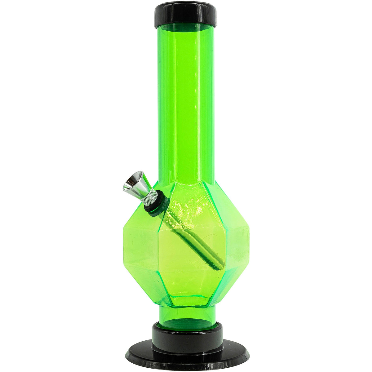 JM Enterprises 9-12" Acrylic Diamond Bong - Multiple Colors - Discreet Smoker