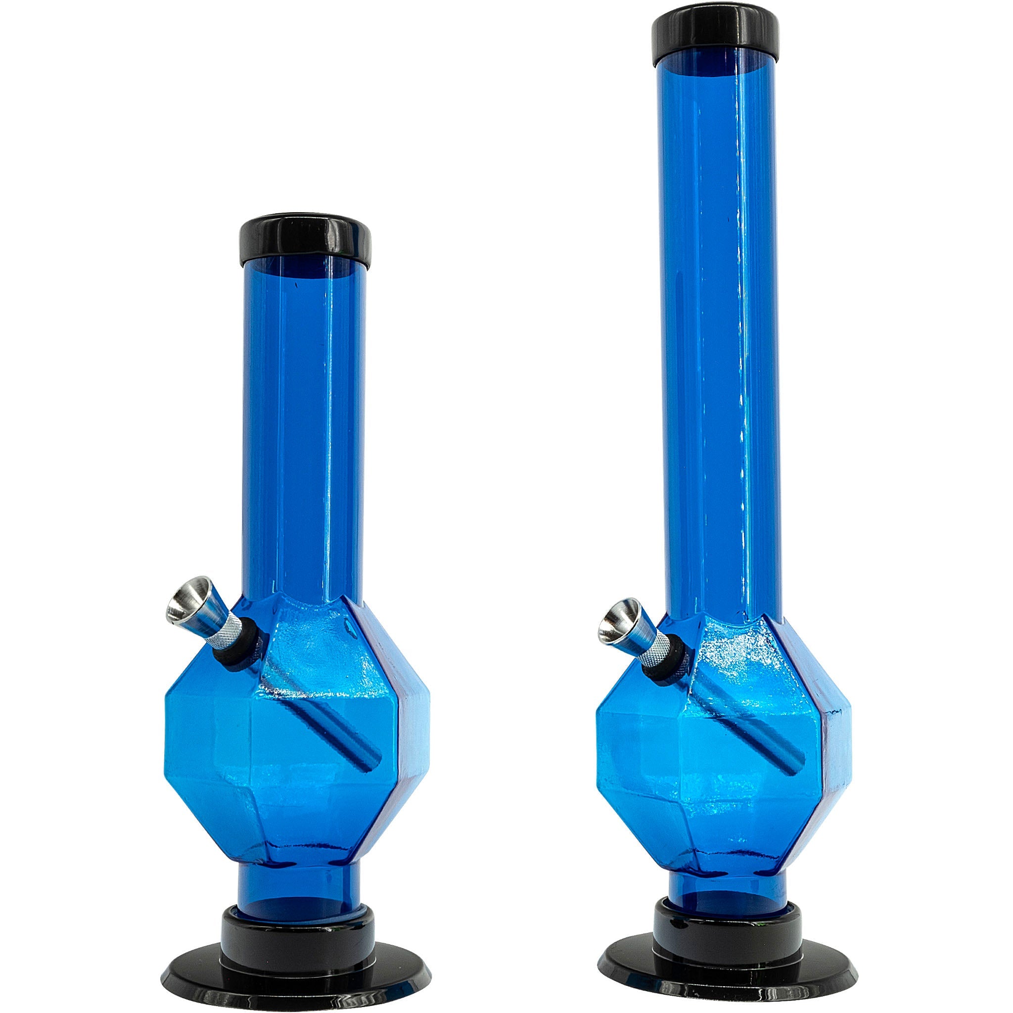 JM Enterprises 9-12" Acrylic Diamond Bong - Multiple Colors - Discreet Smoker