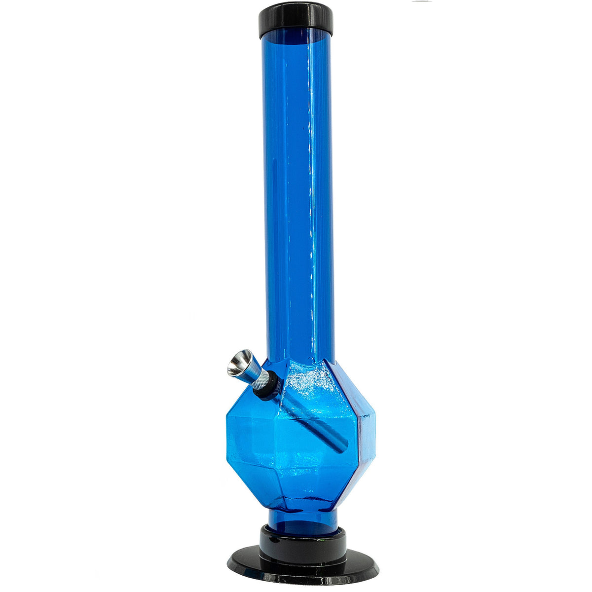 JM Enterprises 9-12" Acrylic Diamond Bong - Multiple Colors - Discreet Smoker