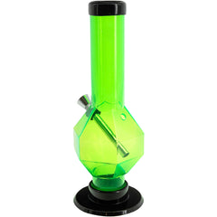 JM Enterprises 9-12" Acrylic Diamond Bong - Multiple Colors - Discreet Smoker