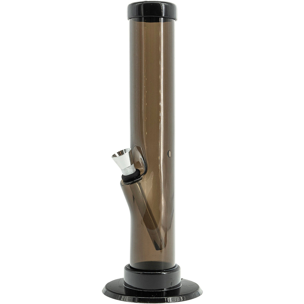 JM Enterprises 6-9-12" Acrylic Straight Tube Bong - Multiple Colors - Discreet Smoker
