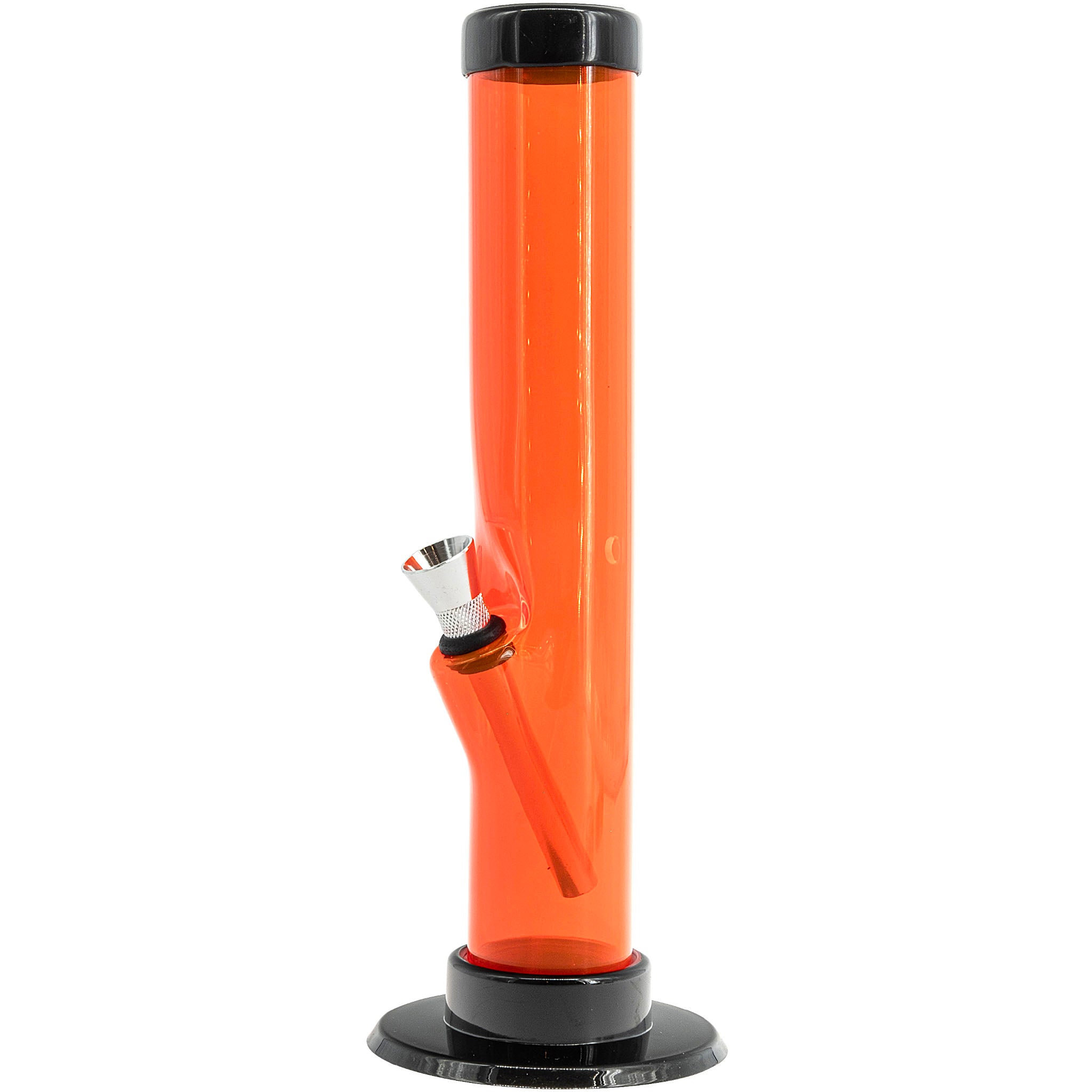 JM Enterprises 6-9-12" Acrylic Straight Tube Bong - Multiple Colors - Discreet Smoker