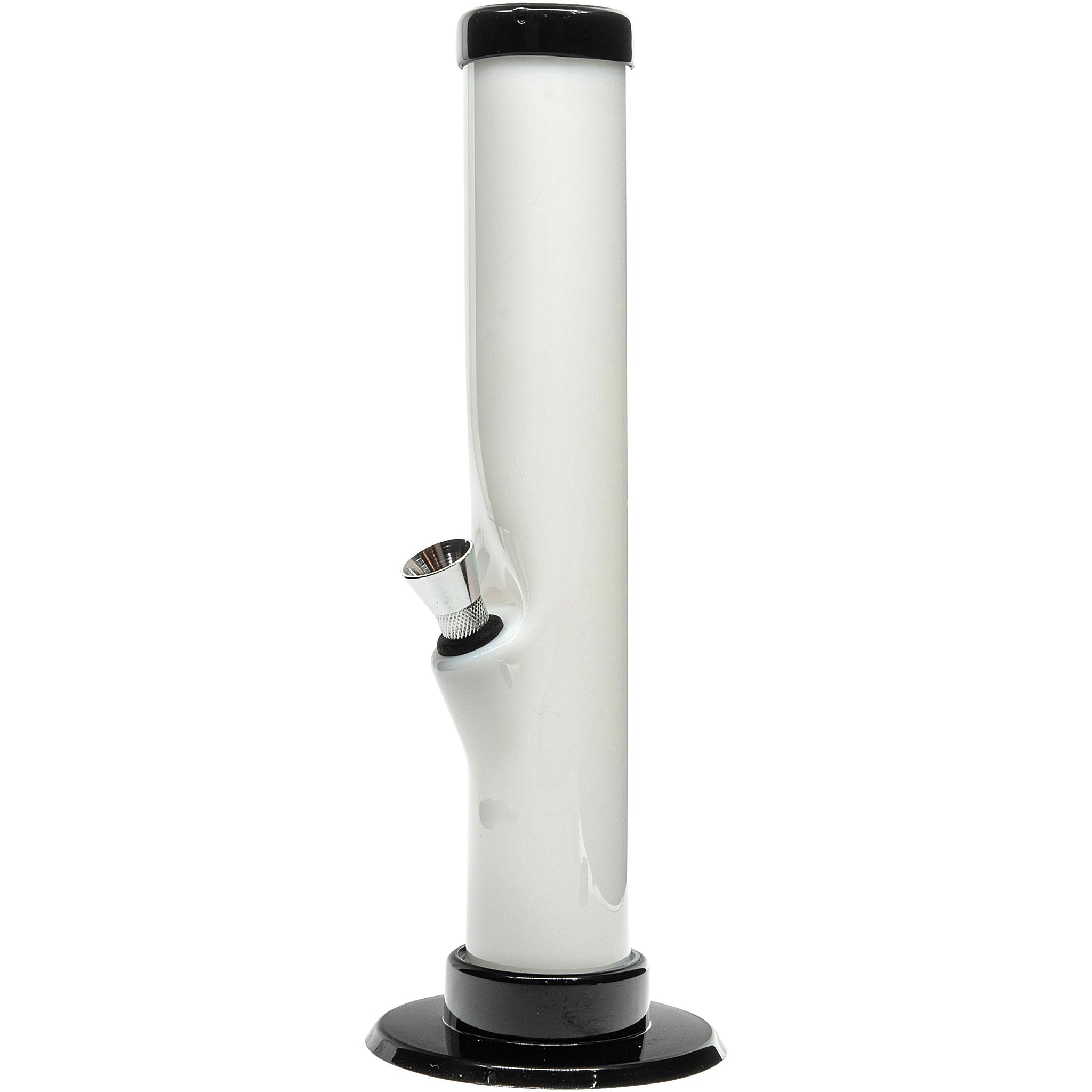 JM Enterprises 6-9-12" Acrylic Straight Tube Bong - Multiple Colors - Discreet Smoker