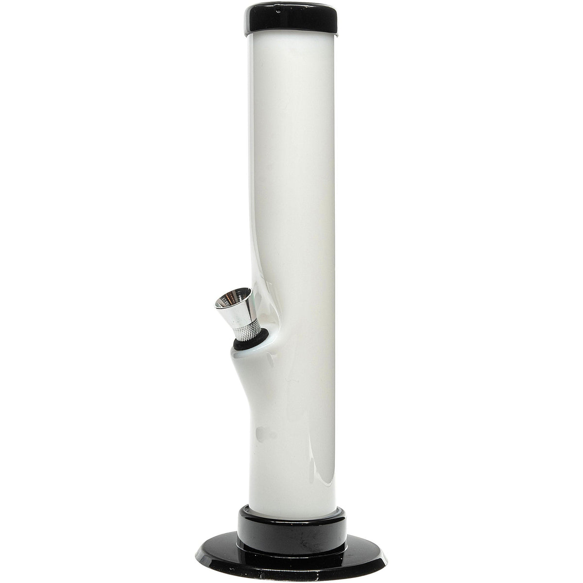 JM Enterprises 6-9-12" Acrylic Straight Tube Bong - Multiple Colors - Discreet Smoker