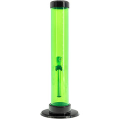 JM Enterprises 6-9-12" Acrylic Straight Tube Bong - Multiple Colors - Discreet Smoker