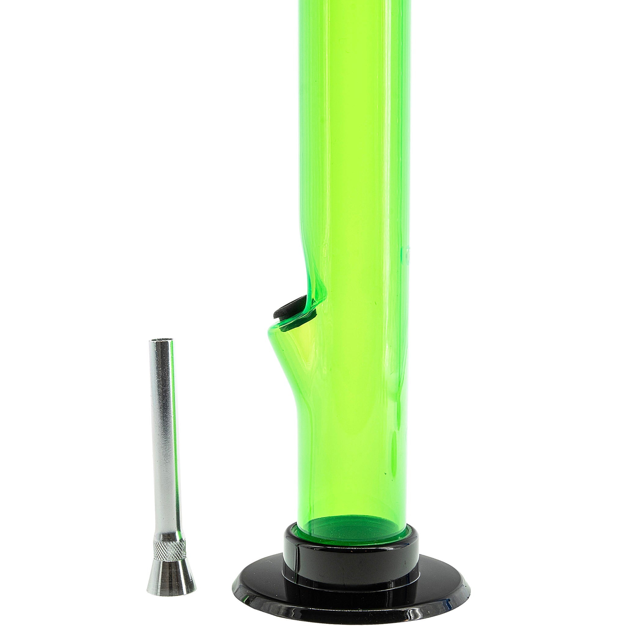 JM Enterprises 6-9-12" Acrylic Straight Tube Bong - Multiple Colors - Discreet Smoker