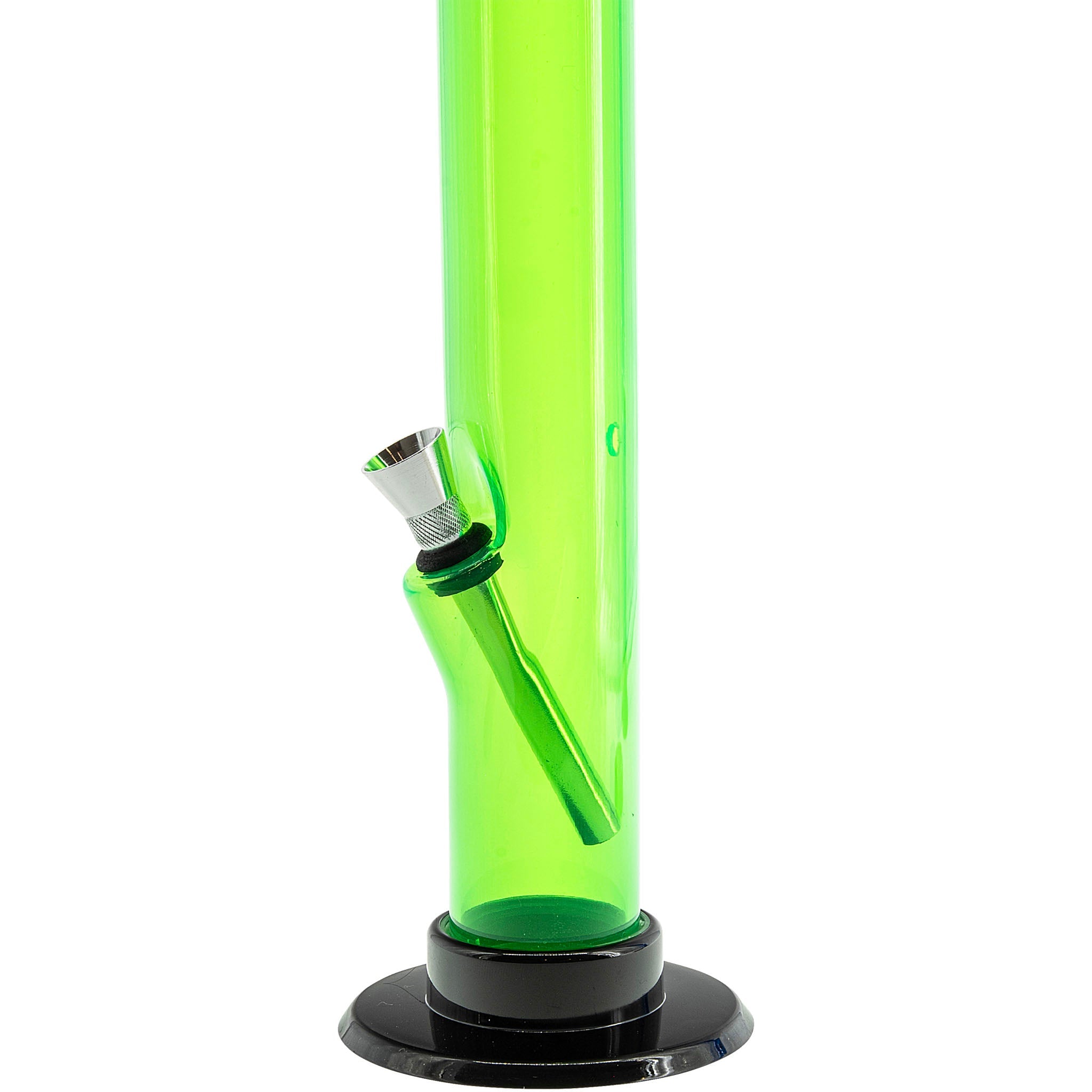 JM Enterprises 6-9-12" Acrylic Straight Tube Bong - Multiple Colors - Discreet Smoker