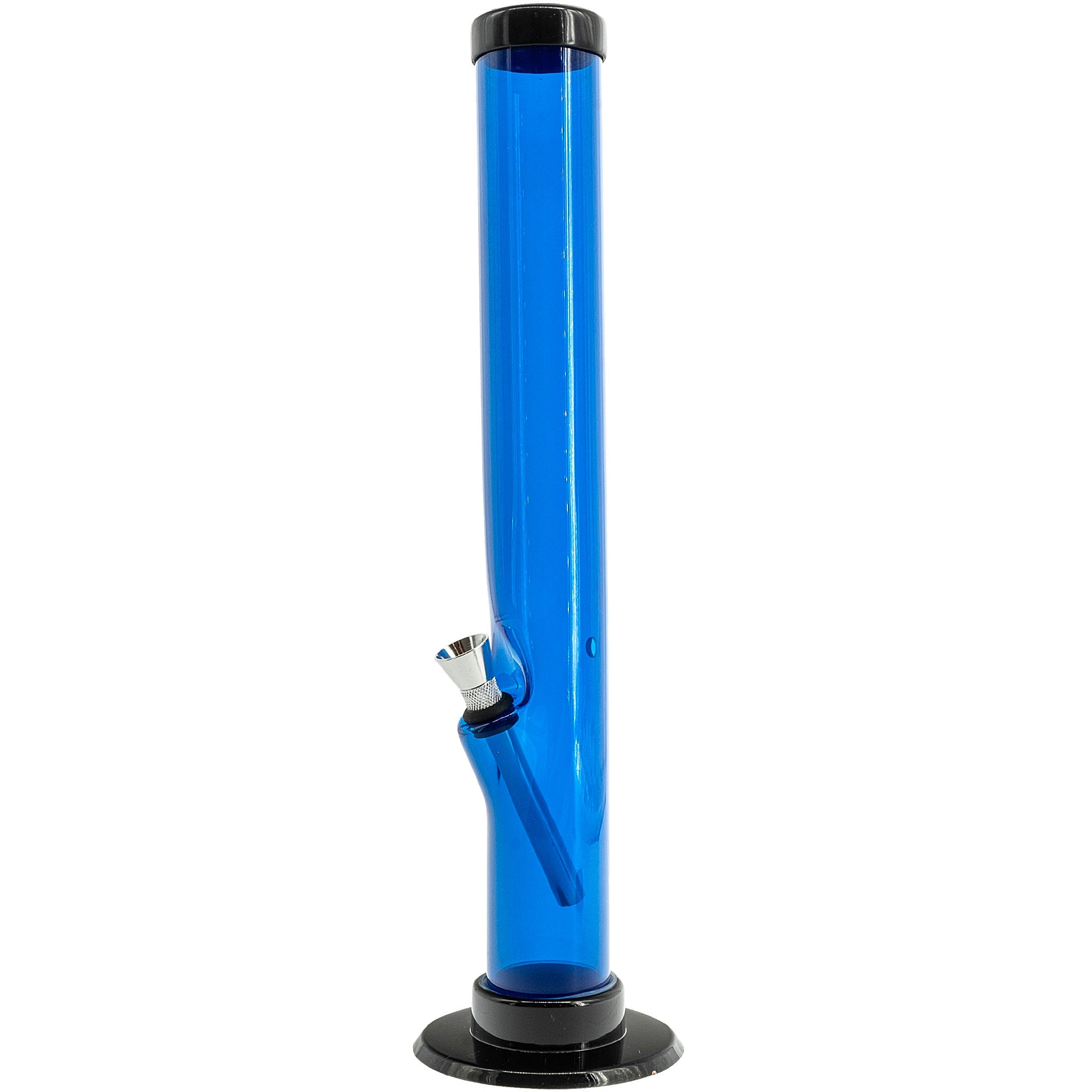 JM Enterprises 6-9-12" Acrylic Straight Tube Bong - Multiple Colors - Discreet Smoker