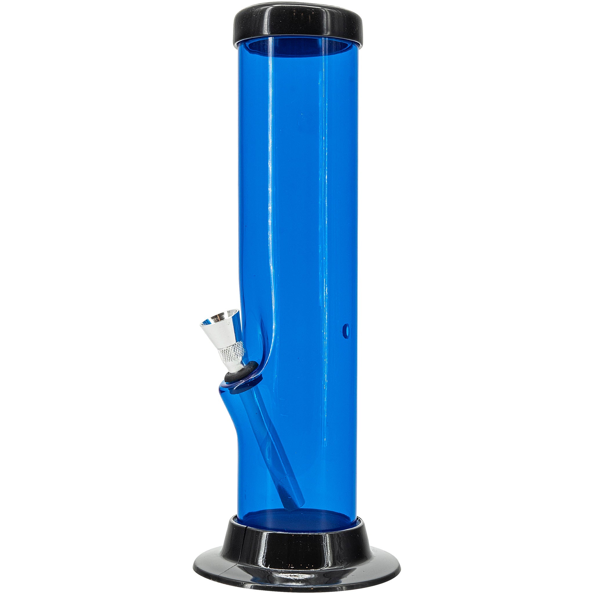 JM Enterprises 6-9-12-15" Acrylic Straight Tube Basic Bong - Multiple Colors - Discreet Smoker