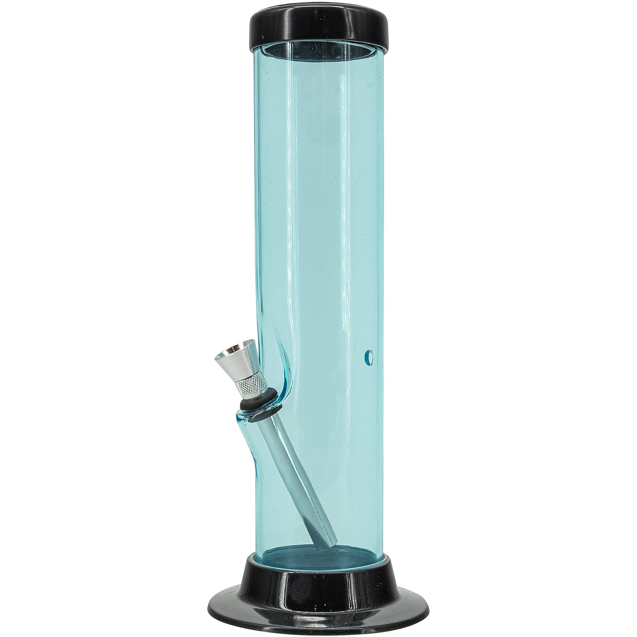 JM Enterprises 6-9-12-15" Acrylic Straight Tube Basic Bong - Multiple Colors - Discreet Smoker