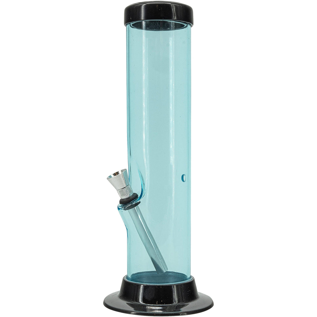 JM Enterprises 6-9-12-15" Acrylic Straight Tube Basic Bong - Multiple Colors - Discreet Smoker