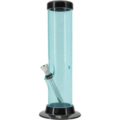 JM Enterprises 6-9-12-15" Acrylic Straight Tube Basic Bong - Multiple Colors - Discreet Smoker