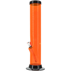 JM Enterprises 6-9-12-15" Acrylic Straight Tube Basic Bong - Multiple Colors - Discreet Smoker