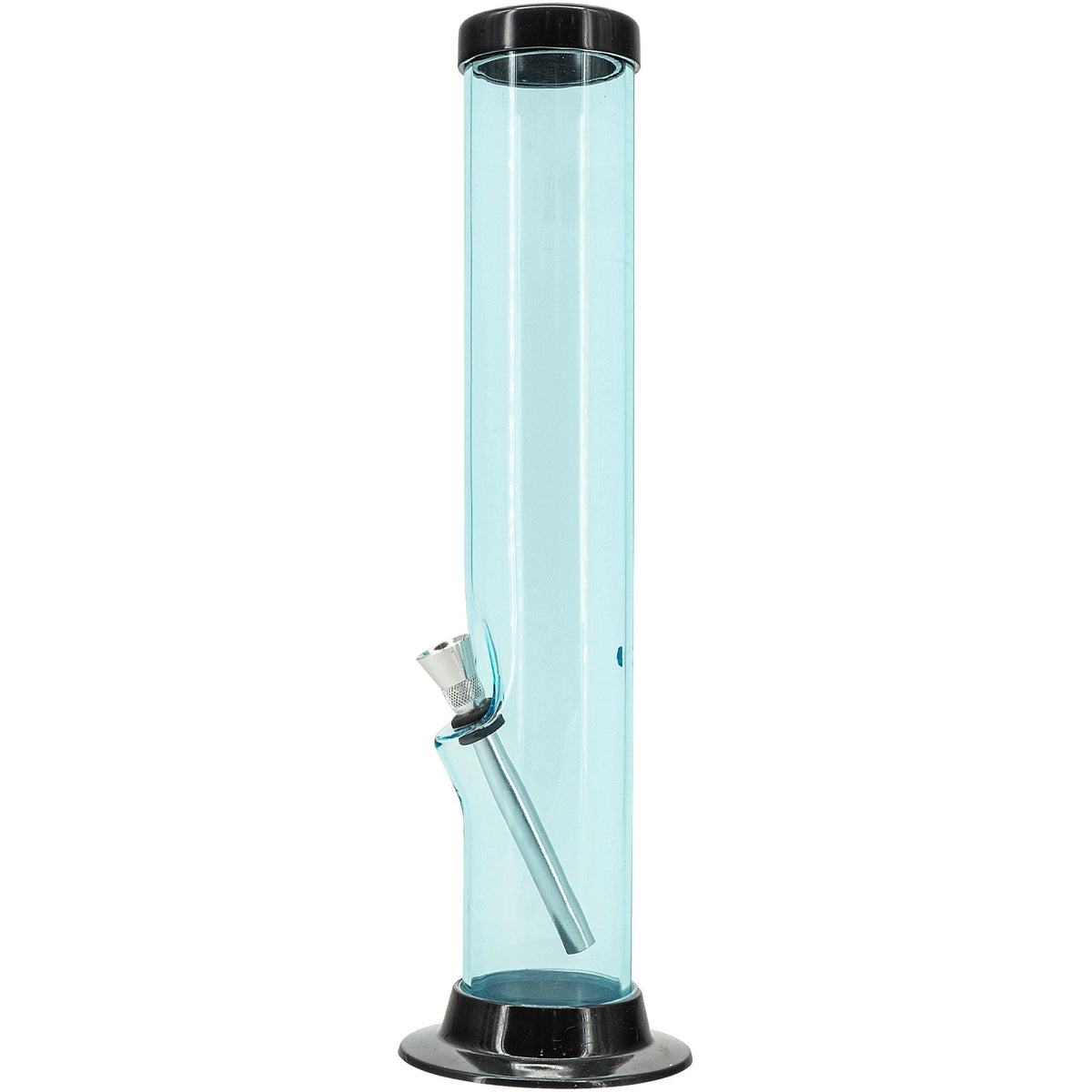 JM Enterprises 6-9-12-15" Acrylic Straight Tube Basic Bong - Multiple Colors - Discreet Smoker
