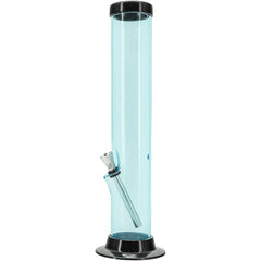 JM Enterprises 6-9-12-15" Acrylic Straight Tube Basic Bong - Multiple Colors - Discreet Smoker