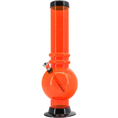 JM Enterprises 12-15" Acrylic Bubble Base Bong - Multiple Colors - Discreet Smoker