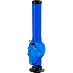 JM Enterprises 12-15" Acrylic Skull Chamber Bong - Multiple Colors - Discreet Smoker