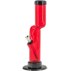 JM Enterprises 9-12" Acrylic Kink Neck Bong - Multiple Colors - Discreet Smoker